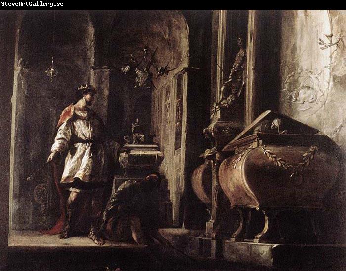 Johann Heinrich Schonfeldt Alexander the Great before the Tomb of Achilles